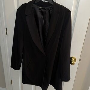 Women’s Black Long Blazer